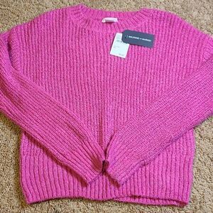 Melrose and Market Pink Cyclamen Sparkle Sweater